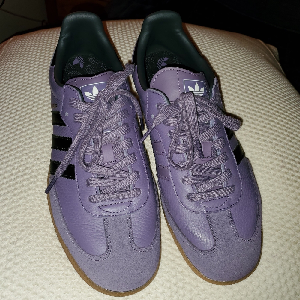 ADIDAS SAMBA OG PURPLE BLACK WOMEN'S 10.5